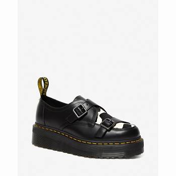 Dr Martens Férfi Sidney Hair On Creeper Platform Cipő Fekete